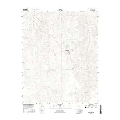 2016 Map of Skellytown, 2016 Print