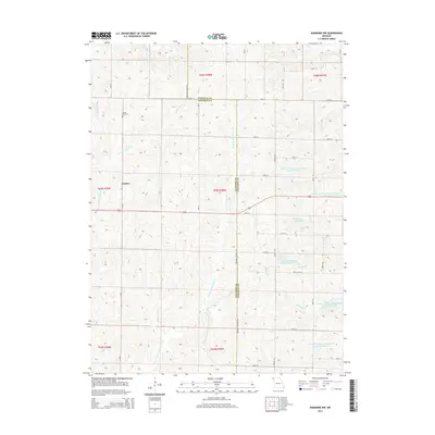 2014 Map of Skidmore NW, 2014 Print