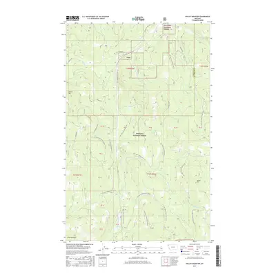 2017 Map of Skillet Mountain, 2017 Print