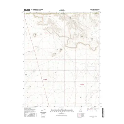 2017 Map of Skinney Rock, 2017 Print
