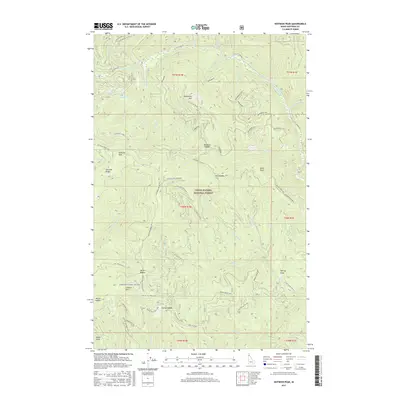 2017 Map of Skitwish Peak, 2017 Print