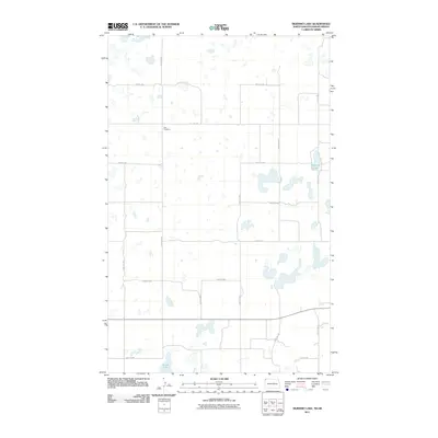 2011 Map of Skjermo Lake, 2011 Print