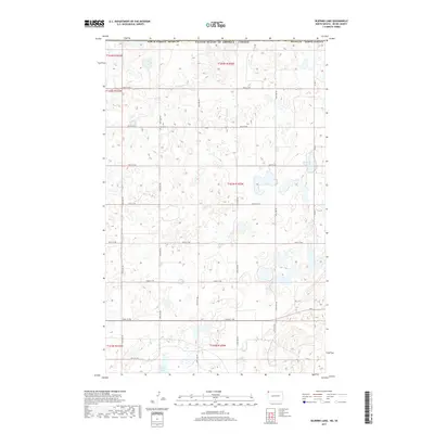 2017 Map of Skjermo Lake, 2017 Print