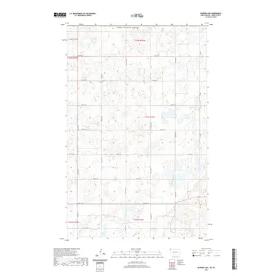2020 Map of Skjermo Lake, 2020 Print