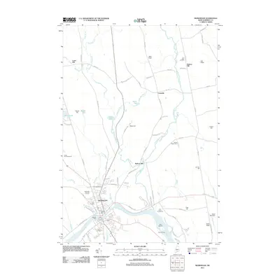 2011 Map of Skowhegan, 2011 Print