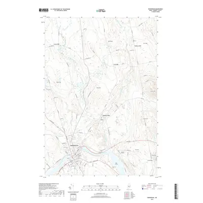 2018 Map of Skowhegan, 2018 Print