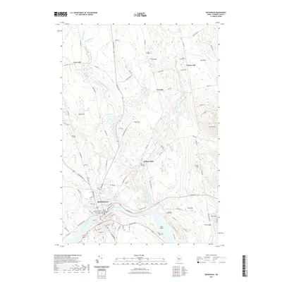 2021 Map of Skowhegan, 2021 Print
