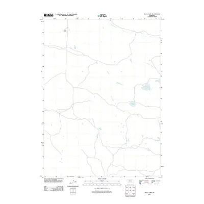 2011 Map of Skull Lake, 2011 Print