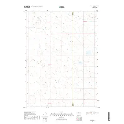 2017 Map of Skull Lake, 2017 Print