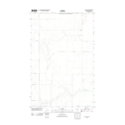 2013 Map of Skull Lake, 2013 Print