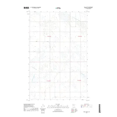 2019 Map of Skull Lake SE, 2019 Print