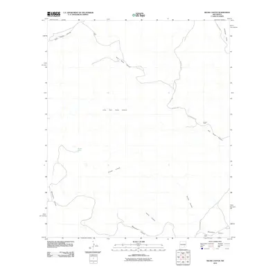 2010 Map of Skunk Canyon, 2010 Print