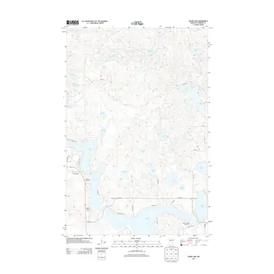 2013 Map of Skunk Lake, 2013 Print