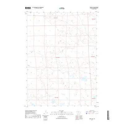 2017 Map of Skunk Lake, 2017 Print