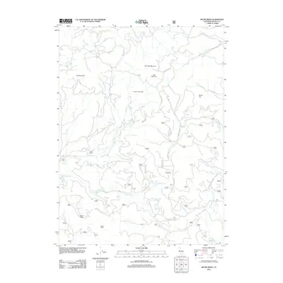 2012 Map of Skunk Ridge, 2012 Print
