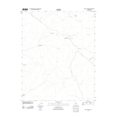 2012 Map of Slack Canyon, 2012 Print