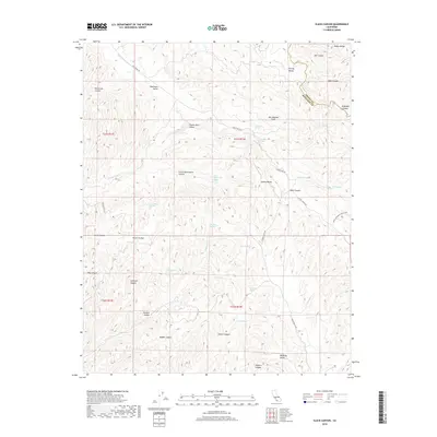 2018 Map of Slack Canyon, 2018 Print