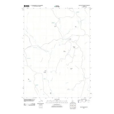 2010 Map of Slack Mountain, 2010 Print