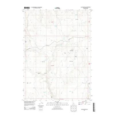 2013 Map of Slack Mountain, 2013 Print
