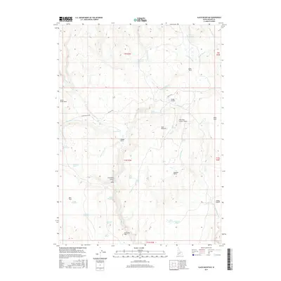 2017 Map of Slack Mountain, 2017 Print