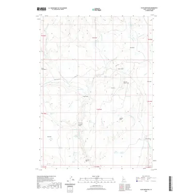 2020 Map of Slack Mountain, 2020 Print