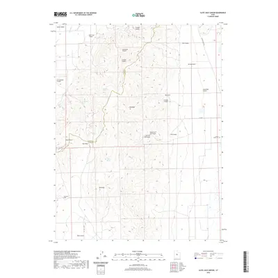 2020 Map of Slate Jack Canyon, 2020 Print
