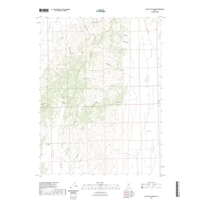 2023 Map of Slate Jack Canyon, 2023 Print