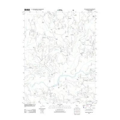 2012 Map of Slate Mountain, 2012 Print