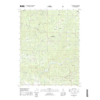2018 Map of Slate Mountain, 2018 Print