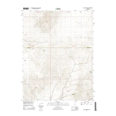 2014 Map of Slate Mountain, 2014 Print