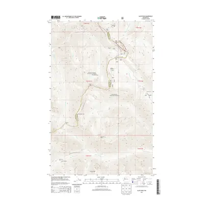 2014 Map of Slate Peak, 2014 Print