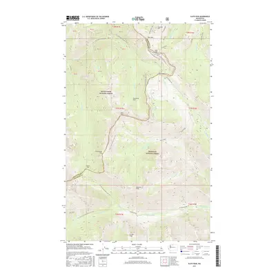 2017 Map of Slate Peak, 2017 Print