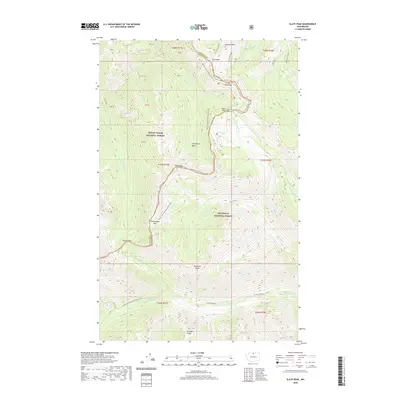 2020 Map of Slate Peak, 2020 Print