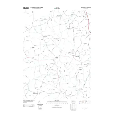 2013 Map of Slatedale, 2013 Print