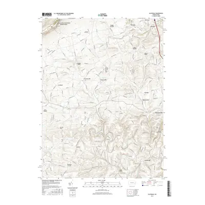 2016 Map of Slatedale, 2016 Print