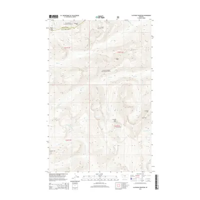 2014 Map of Slategoat Mountain, 2014 Print