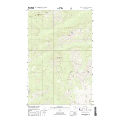 2017 Map of Slategoat Mountain, 2017 Print