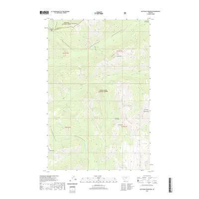 2020 Map of Slategoat Mountain, 2020 Print