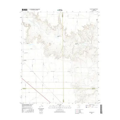 2016 Map of Slaton NE, 2016 Print