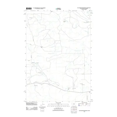2012 Map of Slaughter Reservoir, 2012 Print