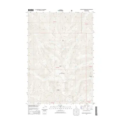 2013 Map of Sleeping Deer Mountain, 2013 Print