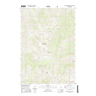 2017 Map of Sleeping Deer Mountain, 2017 Print