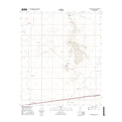 2017 Map of Sleeping Lady Hills, 2017 Print