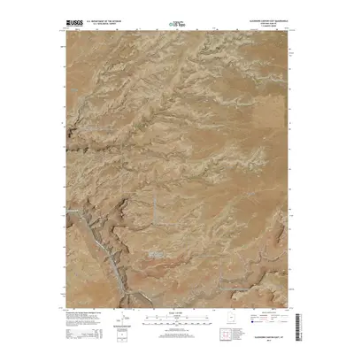2014 Map of Slickhorn Canyon East, 2014 Print