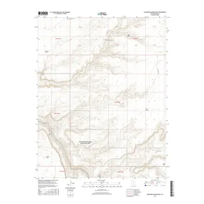 2017 Map of Slickhorn Canyon East, 2017 Print