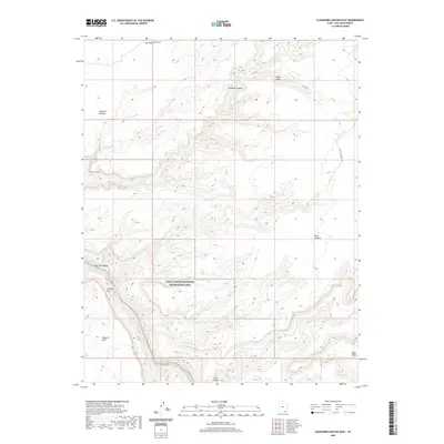 2020 Map of Slickhorn Canyon East, 2020 Print