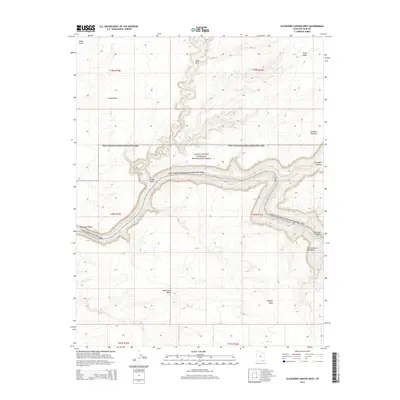 2014 Map of Slickhorn Canyon West, 2014 Print