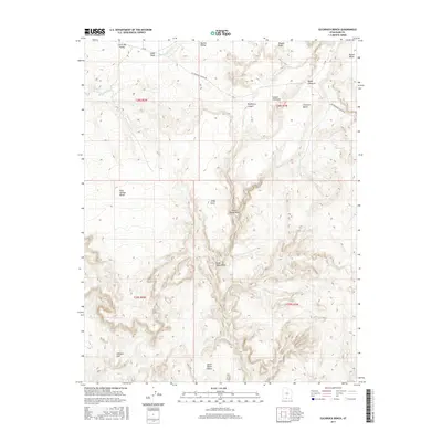 2017 Map of Slickrock Bench, 2017 Print