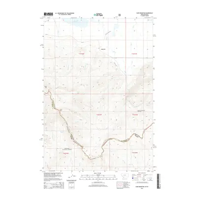 2014 Map of Slide Mountain, 2014 Print