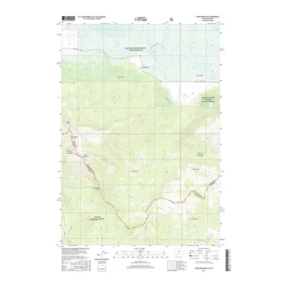 2017 Map of Slide Mountain, 2017 Print